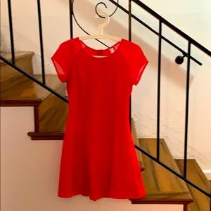 PERFECT FOR VALENTINE'S DAY - H&M Red Short Sleeve Cap Dress
